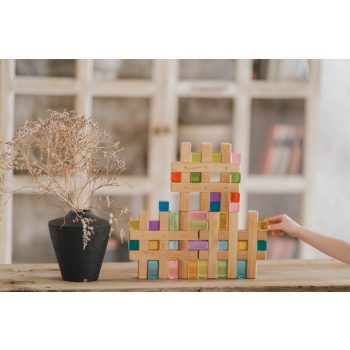 Bauspiel rács építő, 12 darabos fajáték