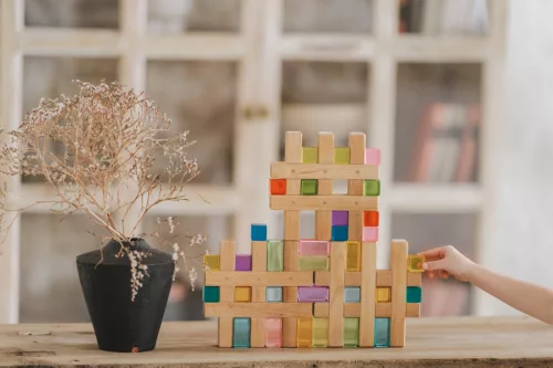 Bauspiel rács építő, 12 darabos fajáték