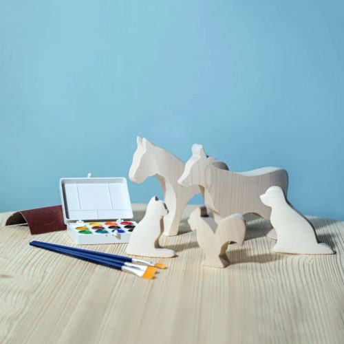 Bumbu Toys natúr, festhető szett
