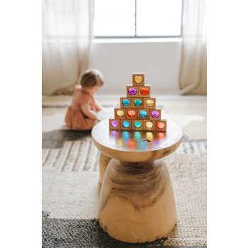 Bauspiel színes ablakok, 25 darabos fajáték