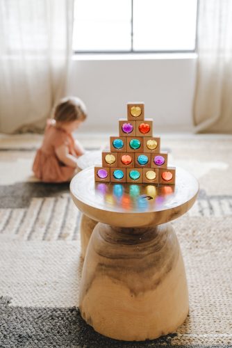 Bauspiel színes ablakok, 25 darabos fajáték