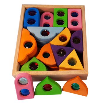 Bauspiel tündérablak, színes, 36 darabos fajáték