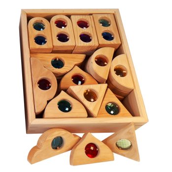 Bauspiel tündérablak, natúr, 36 darabos fajáték