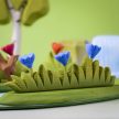Bumbu Toys kék virágok a fűben fajáték, nagy