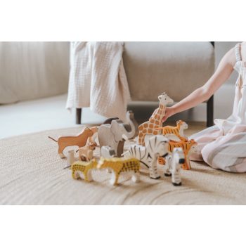 A szavanna állatai - Holztiger fajáték szett