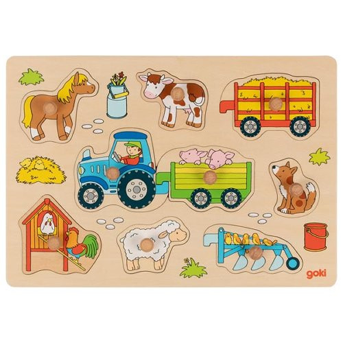 Goki fogantyús fa kirakó - A traktor
