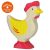 Holztiger tyúk, sárga