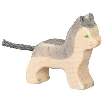 Holztiger kismacska fajáték