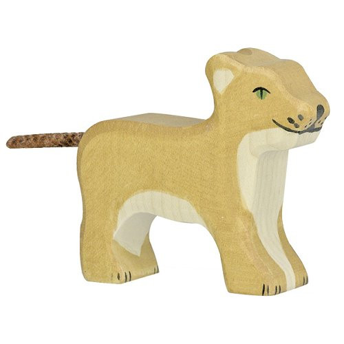 Holztiger oroszlán fajáték, kicsi