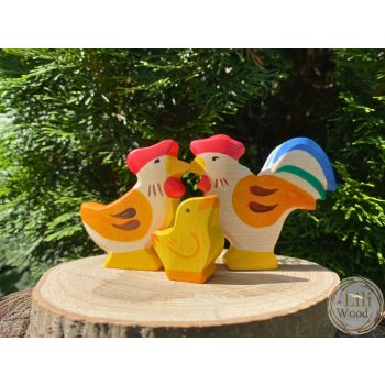 Baromfi család - Holztiger fajáték szett