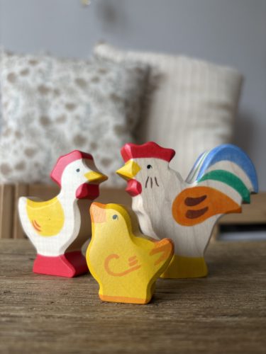 Baromfi család - Holztiger fajáték szett