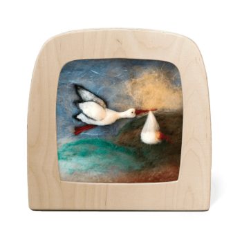 Toverlux sziluett - Het Wol Feetje: Gólya hírnök