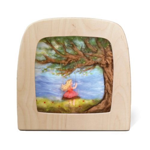 Toverlux sziluett - Het Wol Feetje / Lány a hintán