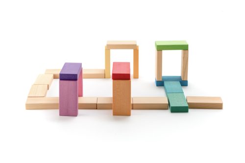 Ocamora építő táblák, kicsi, színes