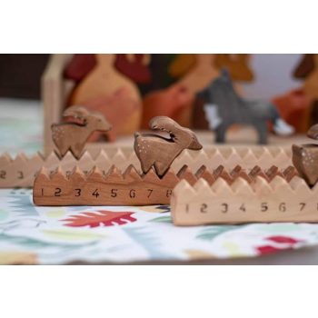 SzeGeWood adventi lépegető - rénszarvassal